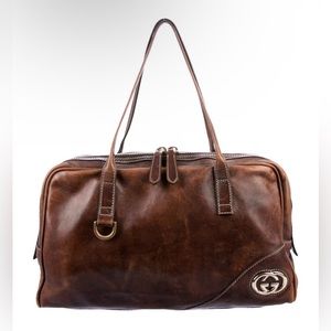 Gucci Medium Brit Boston Bag